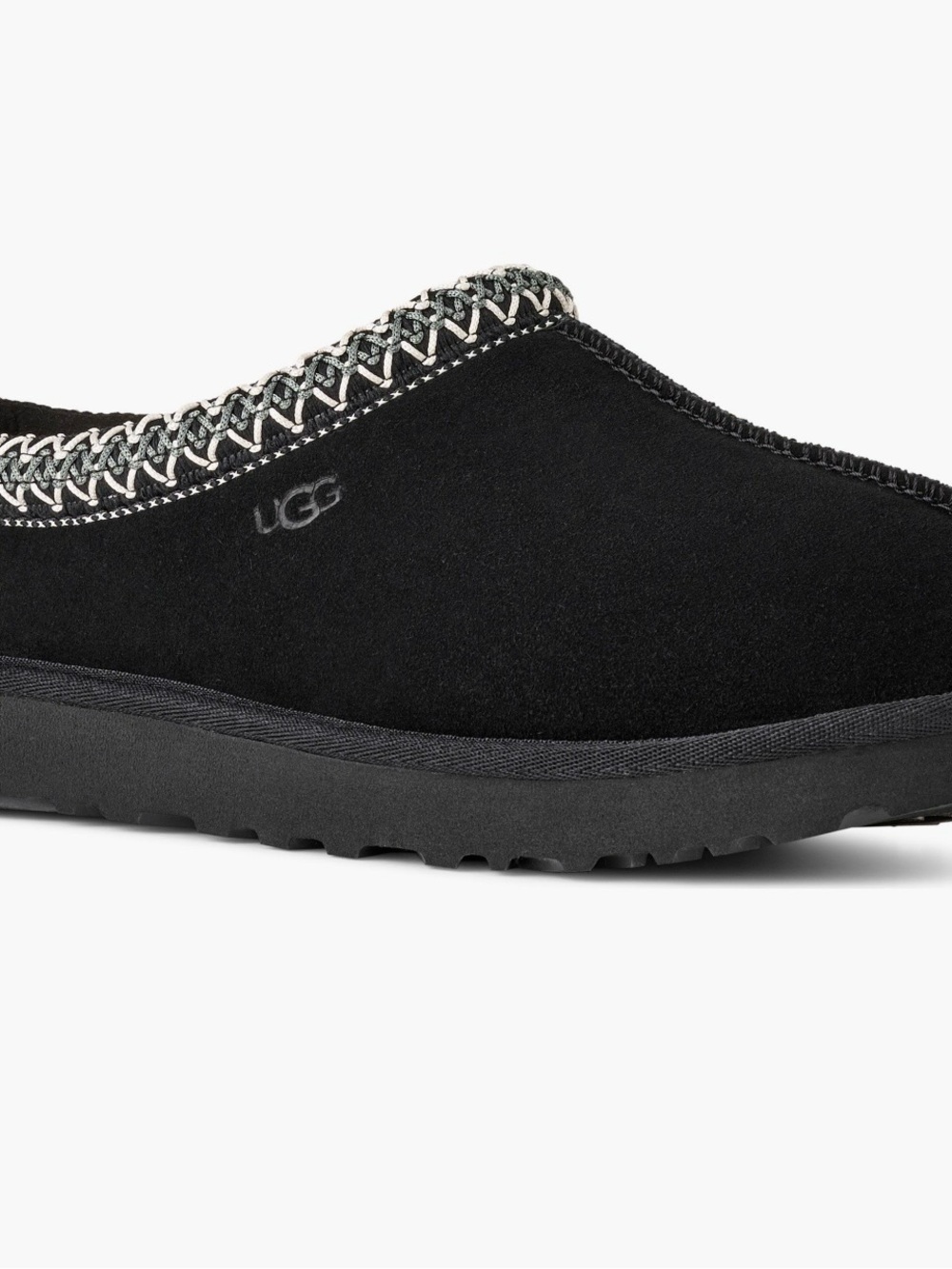 UGG Tasman II Slipper in Black Suede women’s 7